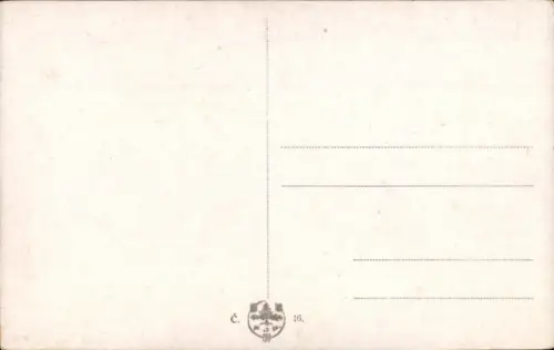 Ak Trompeter zu schwarzem Pferde, Standarte