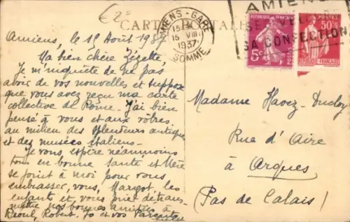 Ak Dampfer SS Pascal Paoli, Compagnie de Navigation Fraissinet