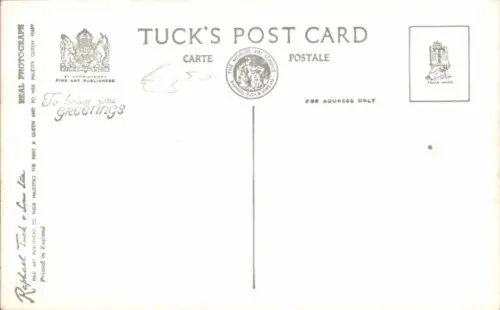 Ak Dampfer PS Britannia, Hafenpartie