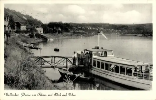 Ak Vallendar am Rhein, Rheinpartie, Urbar