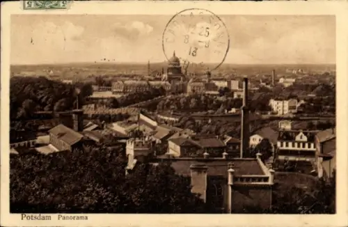 Ak Potsdam, Potsdam Panorama, Stadtansicht, Landschaft, keine Persönlichkeiten, Poststempel