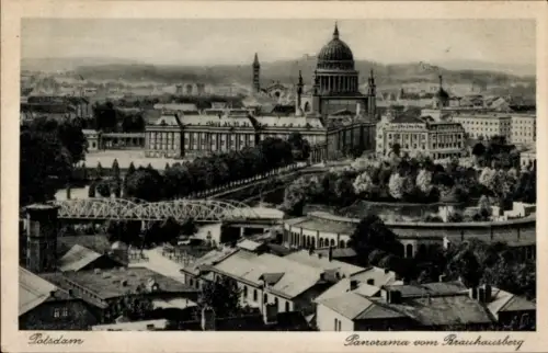 Ak Potsdam, Panorama vom Brauhausberg