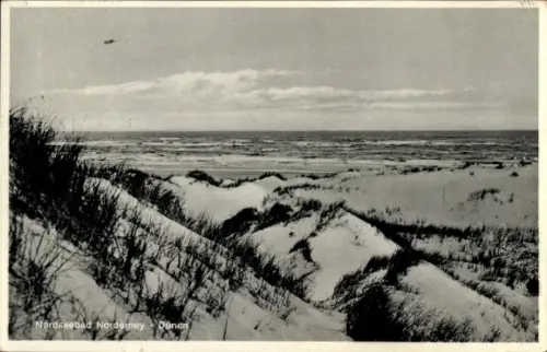Ak Nordseebad Norderney Ostfriesland, Nordseebad  Dünen, Meer, Strand, 