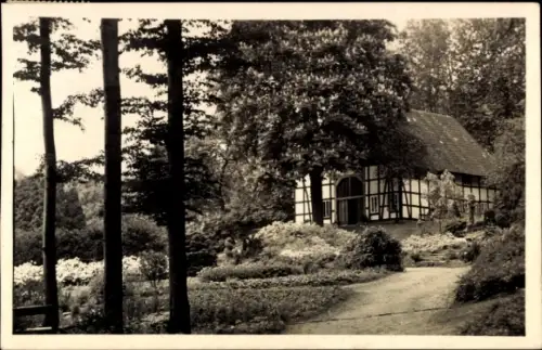 Ak Bielefeld in Nordrhein Westfalen, Botanischer Garten  Internationale Leipziger Messe, 1936
