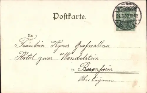 Ak Karlsruhe in Baden, Nymphengrappe, Marktplatz, Schloss,  FIDELITAS