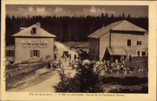 Ak Haute Sorne Kt. Jura Schweiz, La Vattay, Ferienkolonie