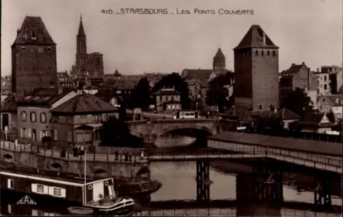 CPA Strasbourg Strasbourg Alsace Bas Rhin, Les Ponts Couverts