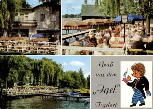 Ak Berlin Reinickendorf Konradshöhe Tegelort, Restaurant zum Igel