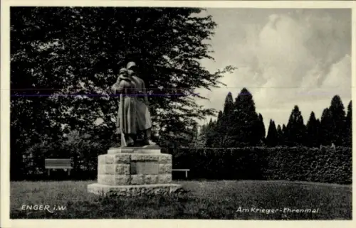 Ak Enger in Westfalen, Kriegerehrenmal