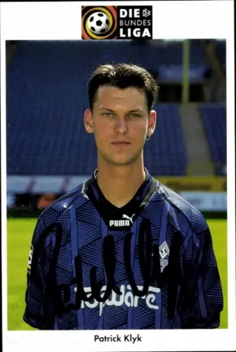 Autogrammkarte Fußballer Patrick Klyk, SV Waldhof Mannheim 07, Autogramm
