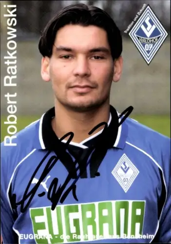 Autogrammkarte Fußballer Robert Ratkowski, SV Waldhof Mannheim 07, Autogramm