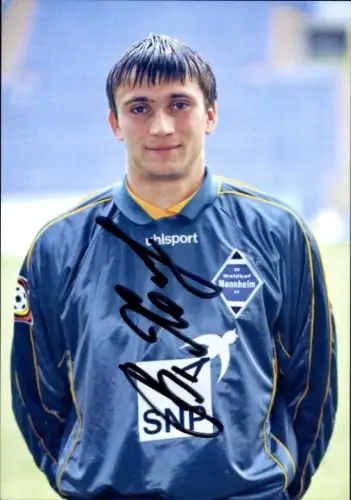 Autogrammkarte Fußballer Vasili Khamutouski, SV Waldhof Mannheim 07, Autogramm