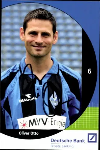 Autogrammkarte Fußballer Oliver Otto, SV Waldhof Mannheim 07, Autogramm