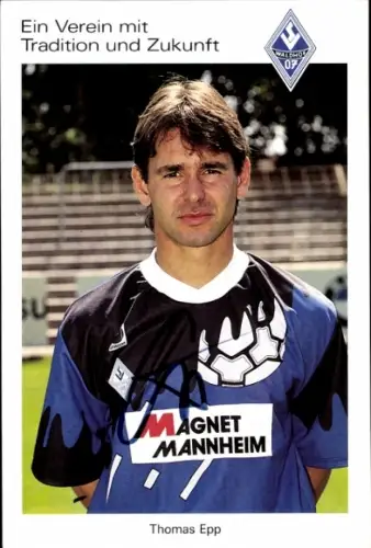 Autogrammkarte Fußballer Thomas Epp, SV Waldhof Mannheim 07, Autogramm
