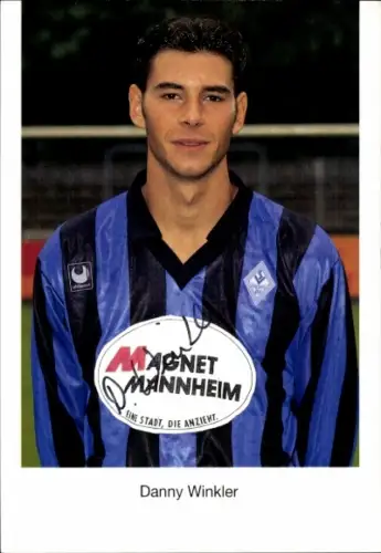 Autogrammkarte Fußballer Danny Winkler, SV Waldhof Mannheim 07, Autogramm