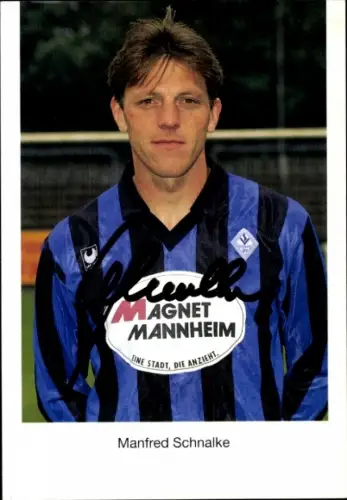 Autogrammkarte Fußballer Manfred Schnalke, SV Waldhof Mannheim 07, Autogramm