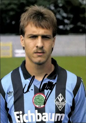 Autogrammkarte Fußballer Andreas Lässig, SV Waldhof Mannheim 07, Autogramm