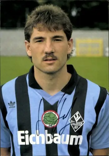 Autogrammkarte Fußballer Lutz Hofmann, SV Waldhof Mannheim 07, Autogramm