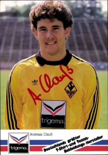 Autogrammkarte Fußballer Andreas Clauß, SV Waldhof Mannheim 07, Autogramm