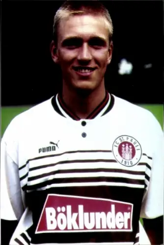 Autogrammkarte Christian Rahn, FC St. Pauli, Portrait, Autogramm