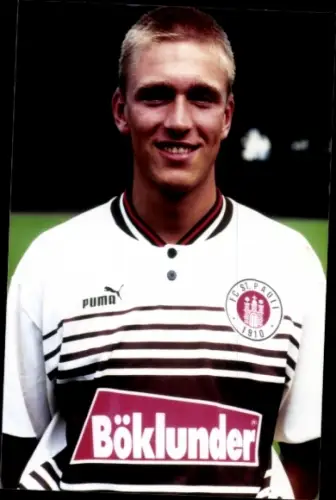 Autogrammkarte Christian Rahn, FC St. Pauli, Portrait, Autogramm