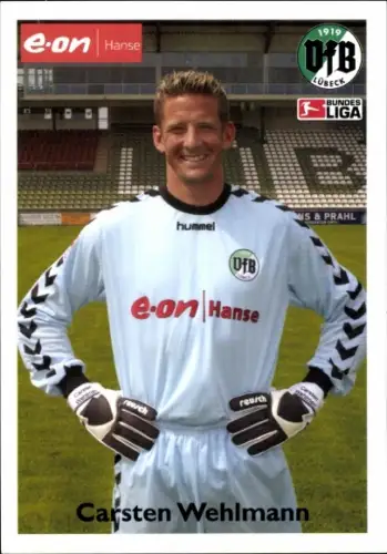 Autogrammkarte Fußballer Carsten Wehlmann, VFB Lübeck, Autogramm