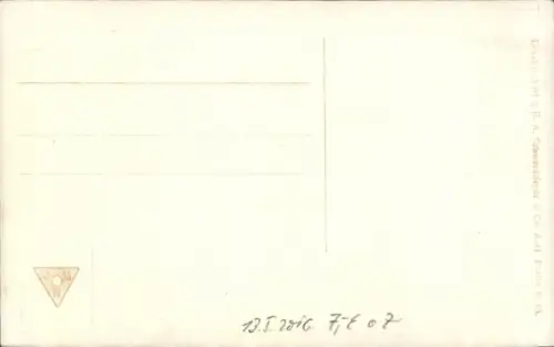 Passepartout Ak Ferdinand Graf von Zeppelin, Portrait, Luftschiff, I. WK, EAS 1585