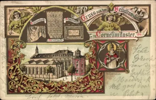 Litho Cornelimünster Kornelimünster Aachen, Sankt Cornelius, Engel