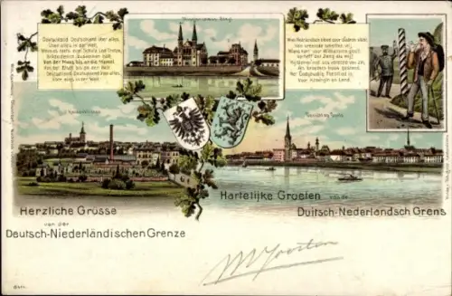 Litho Deutsch-Niederländische Grenze, Wappen