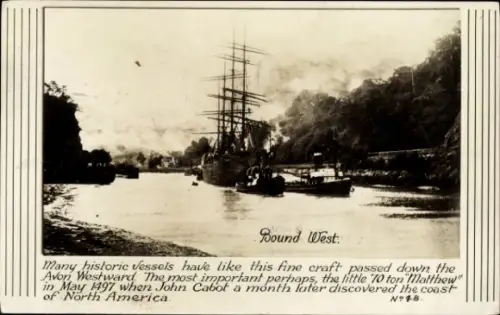 Ak Segelschiff, Dampfer, Gewässer