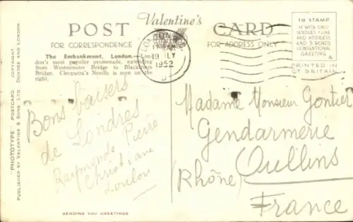 PC London City England, Thames Embankment