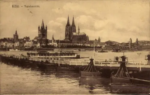 Ak Köln am Rhein, Totalansicht