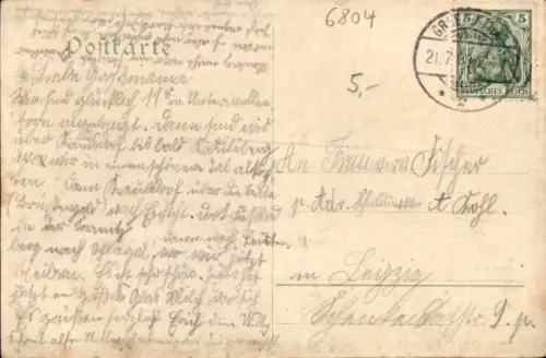 Ak Leutenberg in Thüringen, Marktplatz, Kirche