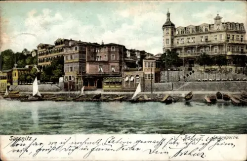 Ak Sassnitz auf Rügen, Strandpartie