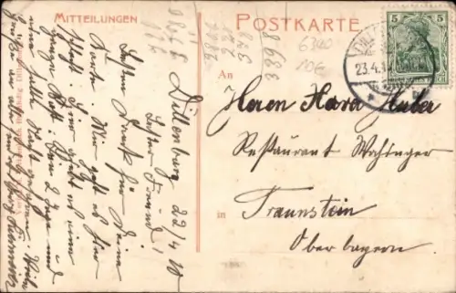 Ak Dillenburg in Hessen, Teilansicht