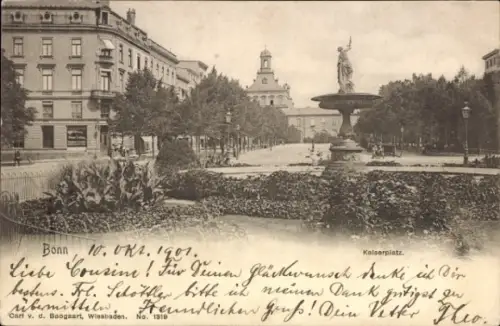 Ak Bonn am Rhein, Kaiserplatz