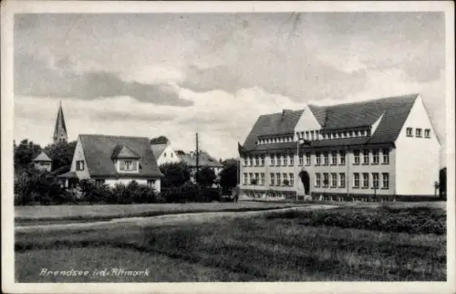 Ak Arendsee in der Altmark, Arendsee id. Altmark, Gebäude, Kirche, Landschaft