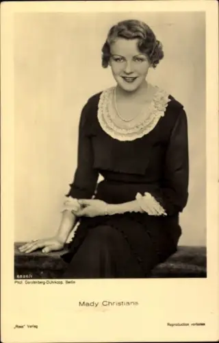 Ak Schauspielerin Mady Christians, Portrait, Autogramm