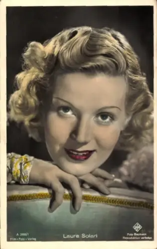 Ak Schauspielerin Laura Solari, Portrait, Ufa