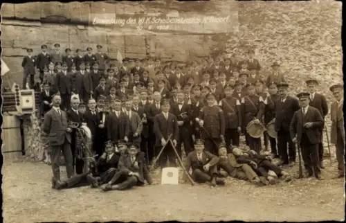 Foto Ak Niederntudorf Salzkotten in Westfalen, Einweihung Klein-Kaliber Schießstand, Scheibenstand