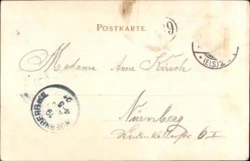 Litho Strasbourg Straßburg Elsass Bas Rhin, Münster