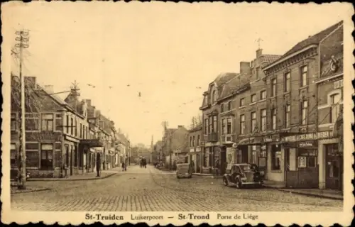 Ak Saint Trond Sint Truiden Flandern Limburg, Straßenansicht, Geschäfte