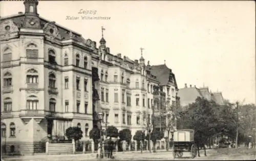 Ak Leipzig, Kaiser-Wilhelmstraße