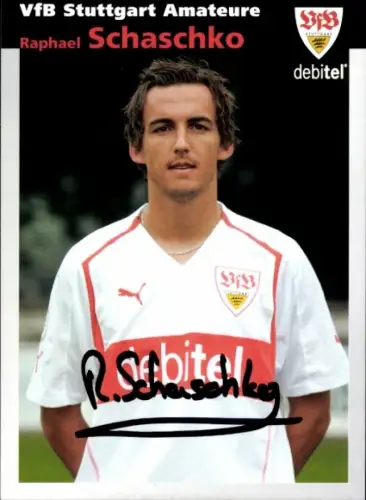 Autogrammkarte Fußballer Raphael Schaschko, VfB Stuttgart, Autogramm