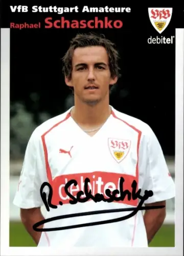 Autogrammkarte Fußballer Raphael Schaschko, VfB Stuttgart, Autogramm