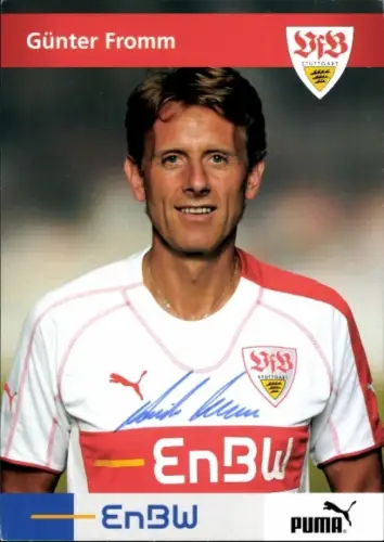 Autogrammkarte Fußballer Günter Fromm, VfB Stuttgart, Autogramm