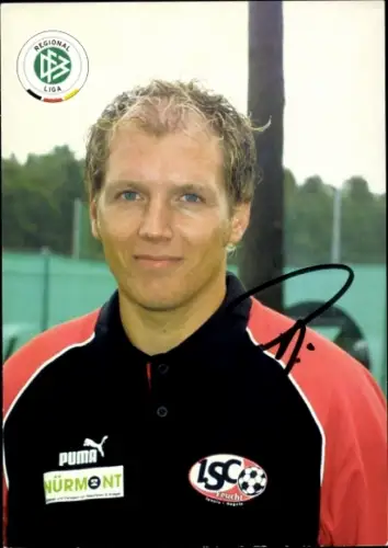 Autogrammkarte Fußballer Ludwig Preis, 1. SC Feucht, Autogramm