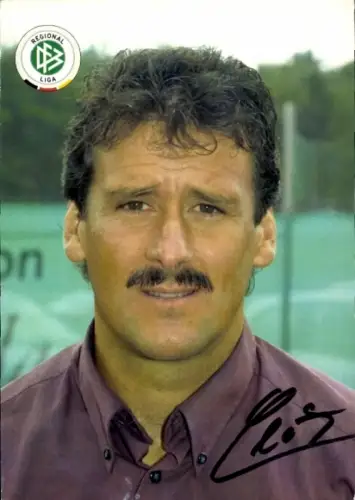 Autogrammkarte Trainer Roland Seitz, 1. SC Feucht, Autogramm