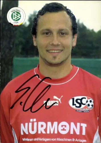 Autogrammkarte Fußballer Stefan Hampl, 1. SC Feucht, Autogramm