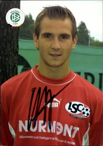 Autogrammkarte Fußballer Jürgen Kett, 1. SC Feucht, Autogramm